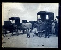 Wagons &c in crowd, Wash Day, [Sea Girt, NJ] [graphic].