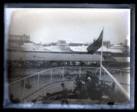 Leaving wharf, Hamilton, from hurricane deck of the Trinidad. [Bermuda] [graphic].