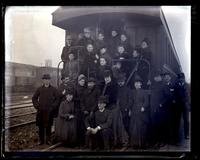 [Our Niagara Party at rear of our parlor car. Taken at Elmira, N.Y. on return] [graphic].