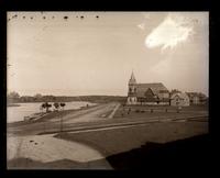 Spring Lake & Presbyterian Church from Monmouth H[ouse] porch [graphic].