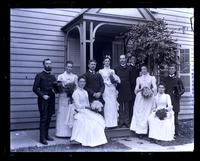 Wedding company at Mary Ecroyd's & Shober Kimber's wedding at Muncy, [PA] [graphic].