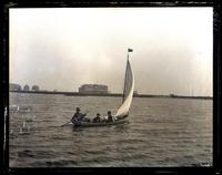 Our boat from shore. Stern view. [Sea Girt, NJ] [graphic].