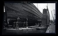 [Boat at Philadelphia Ship Repair Co. dry dock] [graphic].