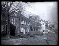 4774 Main St. [Bruner & George Livery] showing that side of street up to School Lane. From P[ost] O[ffice] [Germantown] [graphic].