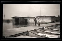 [Two boys on a dock], Pocono Lake, [PA] [graphic].