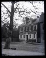 [View of Deshler-Morris House, 5442 Germantown Avenue, across a brick road, Germantown, PA] [graphic].