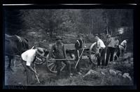 [Men working on the roadside], Pocono Lake, [PA] [graphic].