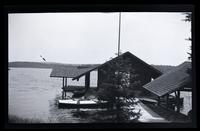 [Dock with rowboats], Pocono Lake, [PA] [graphic].
