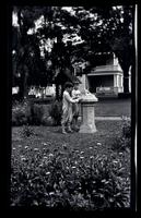 E[lliston] P[erot] M[orris] Jr. & M[arriott] C[anby] M[orris] Jr. by sundial, 131 W. Walnut La[ne], [Philadelphia] [graphic].