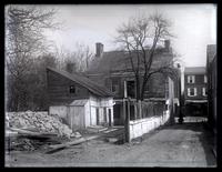 Back view of 4774 Main Street [Bruner & George Livery] from door of new stable. [Germantown] [graphic].