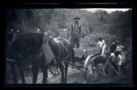 [Men working on the roadside], Pocono Lake, [PA] [graphic].