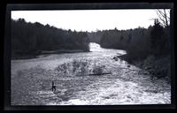 [Man fishing in a river] [graphic].