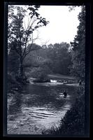 [Boy swimming in Rancocas Creek, NJ], Wood Hill Farm [graphic].