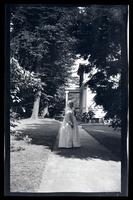 [Beulah Sansom Morris on a garden path], Haddonfield, [NJ] [graphic].