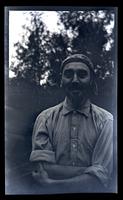 [Portrait of a man], canoeing, Egg Harbor River, NJ [graphic].