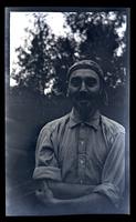 [Portrait of a man], canoeing, Egg Harbor River, NJ [graphic].