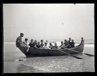 [Group in a rowboat], Boys Parlors Camp, Wildwood, NJ [graphic].