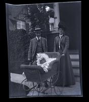 [Portrait of possibly Elliston Perot Morris Jr. and an unidentified man and woman, Pelham Road, Philadelphia] [graphic].