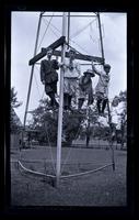 Children on the windmill, Meadown Farm, [Darlington, MD] [graphic].