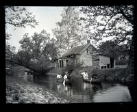 [Two canoes on the river, Atsion River, New Jersey] [graphic].