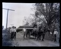 [Canoes stacked on a cart, Maurice River, New Jersey] [graphic].