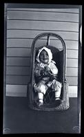 [Smiling Sarah Rhoads Potts in a chair], Sea Girt, NJ [graphic].