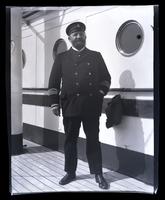[Officer on board ship, England] [graphic].