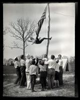 [Parachute game], Boys Parlors Camp, Wildwood, NJ [graphic].