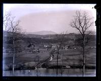 Asheville Station from Lahkieostee Farm. French Broad R[iver] in foreground, [Asheville, NC] [graphic].