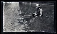 [Two people swimming], Sea Girt, NJ [graphic].