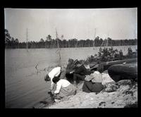 [Group on the riverbank, Atsion River, New Jersey] [graphic].