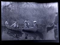 [Group with canoes, Egg Harbor River, New Jersey] [graphic].