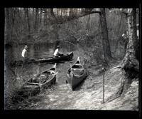 [Three canoes, Egg Harbor River, New Jersey] [graphic].