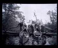 [Lifting the canoes, Atsion River, New Jersey] [graphic].
