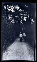 [Marriott Canby Morris Jr. and Elliston Perot Morris Jr. on a path] Sea Girt, NJ [graphic].