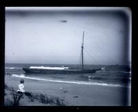 [Wrecked schooner A.M.S. Taunton, Sea Girt, NJ] [graphic].