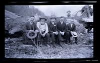 Group of party by river, Tullytown [graphic].