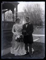 Bride and Groom, [Sara W. Perot & Richard Lea, at 254 W. Walnut Lane, Philadelphia] [graphic].