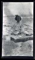 [Helen Dickey Potts on the beach], Sea Girt, NJ [graphic].