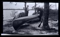 [Two men and a canoe], New Lisbon, NJ or Willow Grove, PA [graphic].