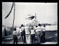 [Parachute game], Boys Parlors Camp, Wildwood, NJ [graphic].