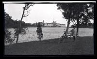 [Marriott Canby Morris Jr. with bicycle, Spring Lake, NJ] [graphic].