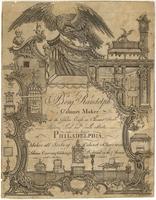 Benjn. Randolph cabinet maker, at the golden eagle in Chesnut Street between Third and Fourth Streets, Philadelphia : [graphic] Makes all sorts of cabinet & chair work. Likewise carving, gildings &c. performed in the Chinese and modern tastes. / I. Smithe