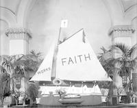 ["Faith works" model sailboat in an unidentified church] [graphic].