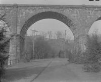 [Wissahickon Drive, underneath of the Wissahickon Creek Viaduct, looking toward the 100 steps, Manayunk] [graphic].