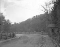 [Wissahickon Drive at the Blue Stone Bridge, Fairmount Park] [graphic].