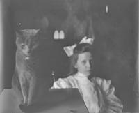[Alice Berry, with cat] [graphic].