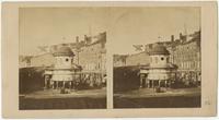 [Stereoscopic view of a portion of Market Street, Philadelphia, looking west, embracing the cupola of the Market House] [graphic].