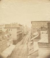 [Chestnut Street, rooftop view east from Odiorne's studio at 920 Chestnut Street] [graphic].