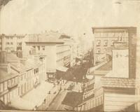 [Chestnut Street, rooftop view east from Odiorne's studio at 920 Chestnut Street] [graphic].
